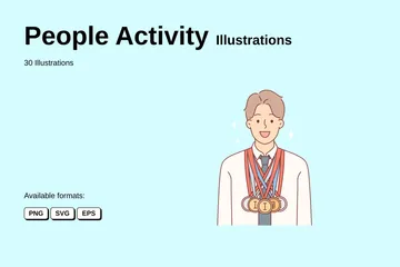 People Activity Illustration Pack