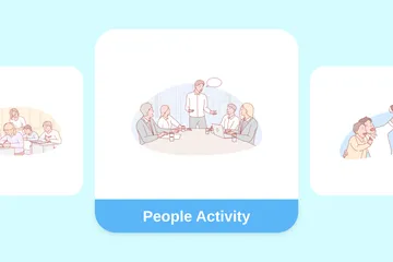 People Activity Illustration Pack