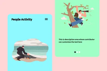 People Activity Illustration Pack