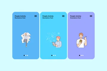 People Activity Illustration Pack