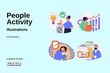 People Activity Illustration Pack