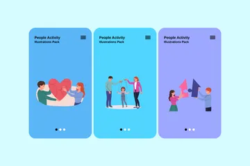 People Activity Illustration Pack