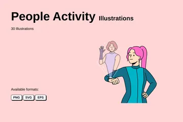 People Activity Illustration Pack