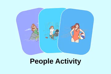 People Activity Illustration Pack