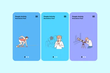 People Activity Illustration Pack