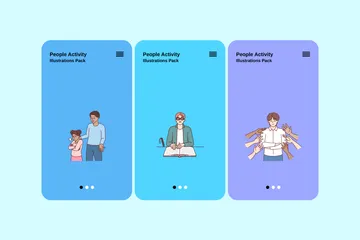 People Activity Illustration Pack