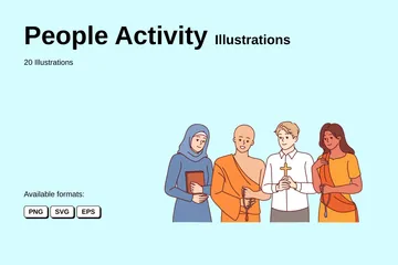 People Activity Illustration Pack