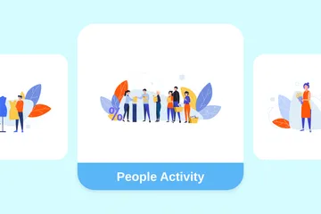 People Activity Illustration Pack