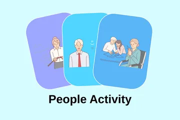 People Activity Illustration Pack