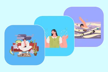 People Activity Illustration Pack