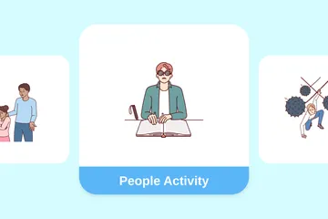 People Activity Illustration Pack