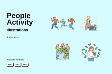 People Activity Illustration Pack