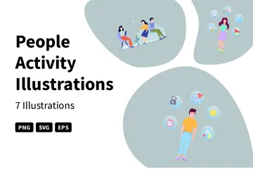 People Activity Illustration Pack