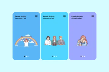 People Activity Illustration Pack