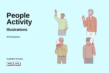 People Activity Illustration Pack