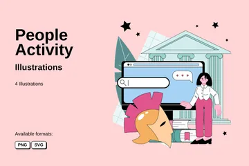 People Activity Illustration Pack