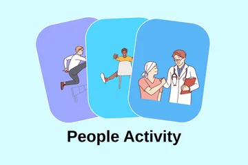 People Activity Illustration Pack