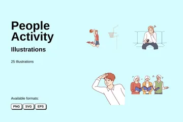 People Activity Illustration Pack