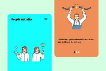 People Activity Illustration Pack