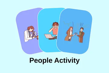 People Activity Illustration Pack