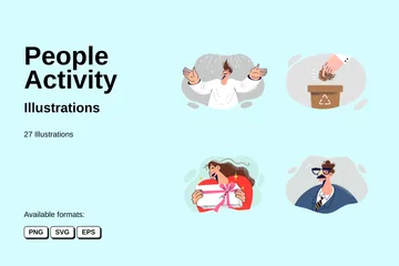 People Activity Illustration Pack