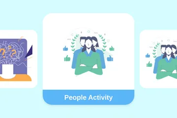 People Activity Illustration Pack