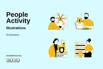 People Activity Illustration Pack