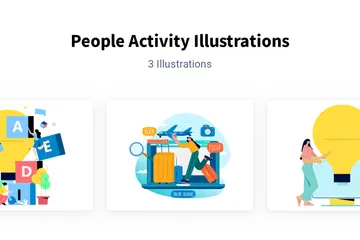 People Activity Illustration Pack