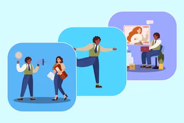 People Activity Illustration Pack