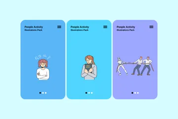 People Activity Illustration Pack