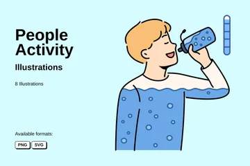 People Activity Illustration Pack