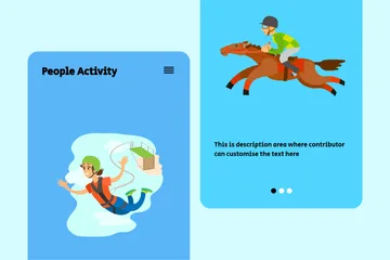 People Activity Illustration Pack