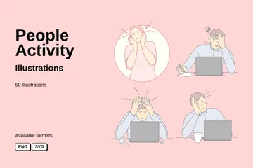 People Activity Illustration Pack