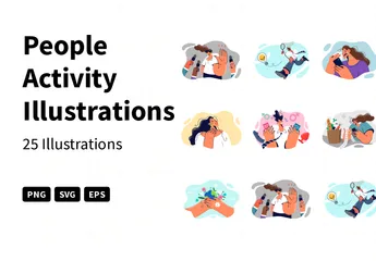 People Activity Illustration Pack