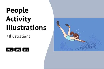 People Activity Illustration Pack