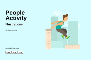 People Activity Illustration Pack