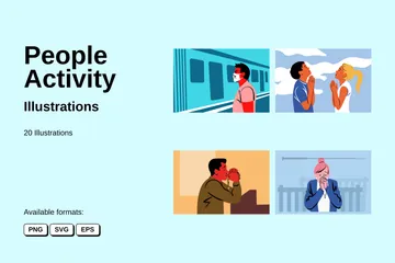 People Activity Illustration Pack