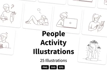 People Activity Illustration Pack