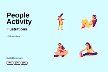 People Activity Illustration Pack