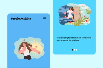 People Activity Illustration Pack