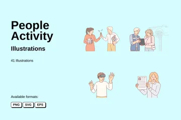 People Activity Illustration Pack