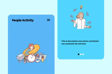 People Activity Illustration Pack