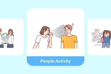 People Activity Illustration Pack