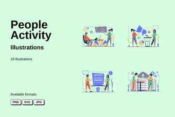 People Activity Illustration Pack