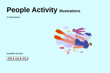 People Activity Illustration Pack