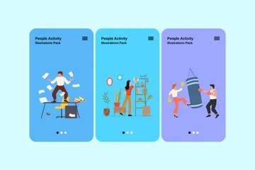 People Activity Illustration Pack