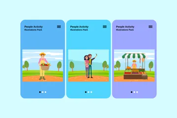 People Activity Illustration Pack