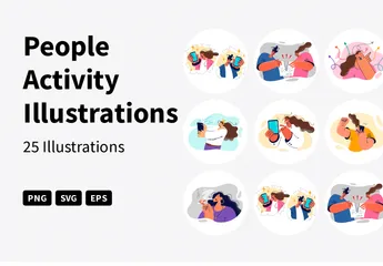 People Activity Illustration Pack