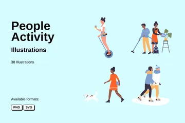 People Activity Illustration Pack