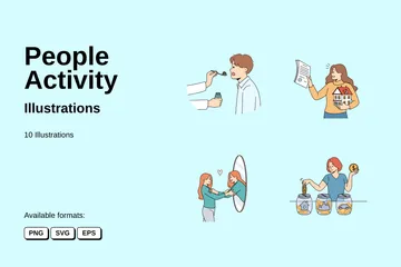 People Activity Illustration Pack